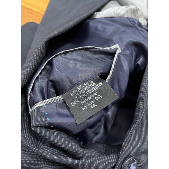 Marc Ecko Blazer Jacket Men's 44L Sport Coat Two Button Charcoal Gray - Picture 3 of 4